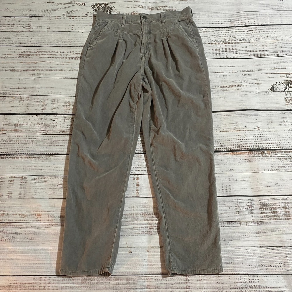 American Eagle‎ Corduroy Pants Mom Straight Jean Gray Corduroy Women's Size 8